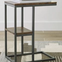 Ashley Furniture Forestmin - Natural/black - Accent Table