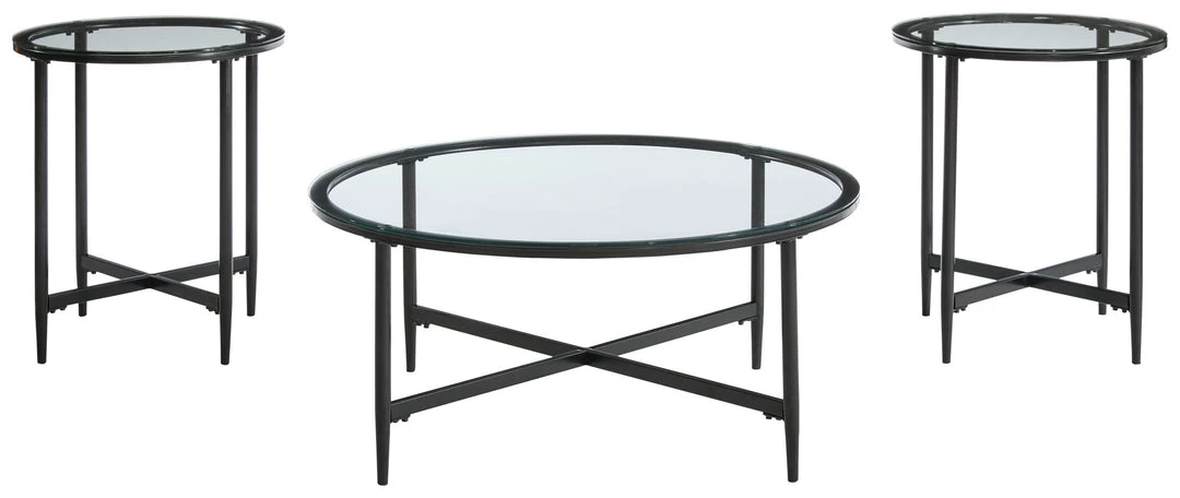 Ashley Furniture Stetzer - Black - Occasional Table Set (3/cn) Tables 3 Ashley Furniture Stetzer - Black - Occasional Table Set (3/cn) Tables