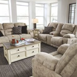 Ashley Furniture Tables Bolanburg - White / Brown / Beige - Rectangular End Table