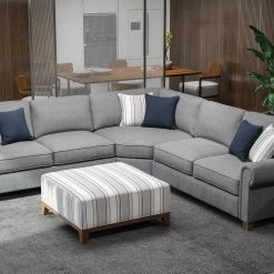 Emerald Home Sasha Sectional, Stone Gray Sectionals