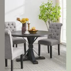 Ashley Furniture Broshound - Dark Brown - Round Dining Room Table Tables