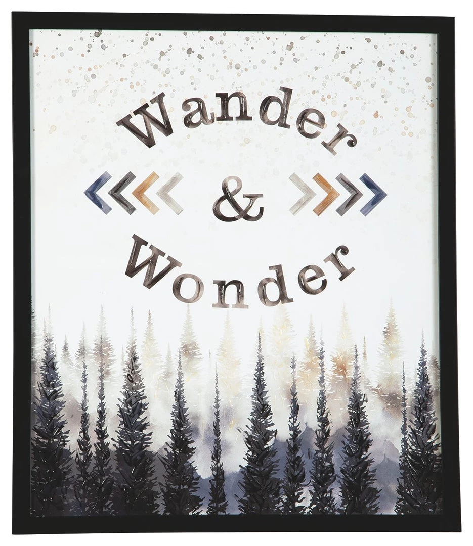 Ashley Furniture Farryn - Gray/brown/navy - Wall Art 4 Ashley Furniture Farryn - Gray/brown/navy - Wall Art