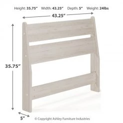 Ashley Furniture Socalle - Natural - Panel Headboard