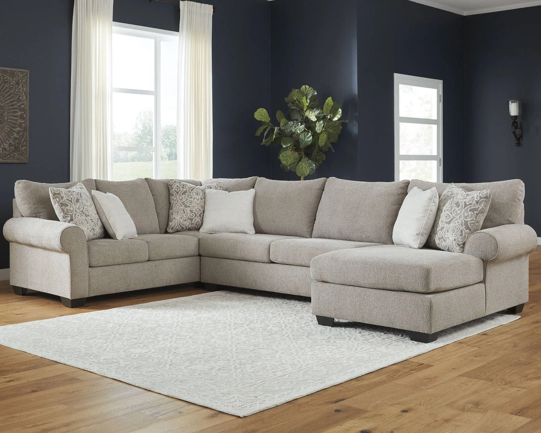 Benchcraft® Baranello - Stone - Left Arm Facing Sofa 3 Pc Sectional Sectionals 3 Benchcraft® Baranello - Stone - Left Arm Facing Sofa 3 Pc Sectional Sectionals