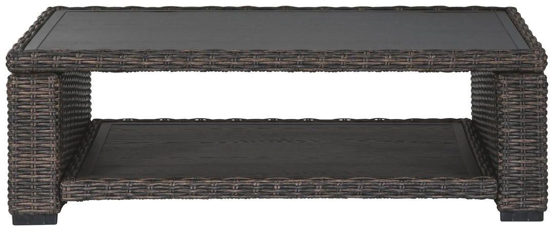 Ashley Furniture Grasson - Brown - Rectangular Cocktail Table Tables 5 Ashley Furniture Grasson - Brown - Rectangular Cocktail Table Tables