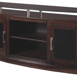 Ashley Furniture Chanceen - Dark Brown - Medium Tv Stand/fireplace Opt