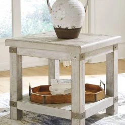 Ashley Furniture Carynhurst - White Wash Gray - Rectangular End Table Tables 17 Ashley Furniture Carynhurst - White Wash Gray - Rectangular End Table Tables