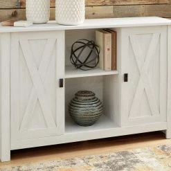 Ashley Furniture Cabinets Turnley - Distressed White - Accent Cabinet