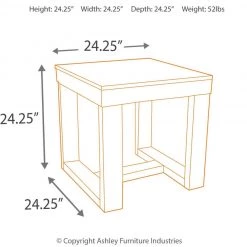 Ashley Furniture Watson - Dark Brown - Square End Table 27 Ashley Furniture Watson - Dark Brown - Square End Table