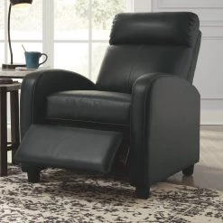 Ashley Furniture Reclining Furniture Declo - Black - Low Leg Recliner 14 Ashley Furniture Reclining Furniture Declo - Black - Low Leg Recliner