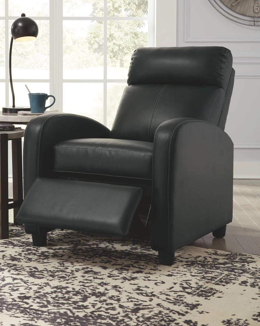 Ashley Furniture Reclining Furniture Declo - Black - Low Leg Recliner 7 Ashley Furniture Reclining Furniture Declo - Black - Low Leg Recliner
