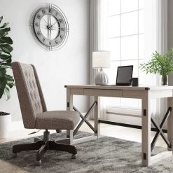 Ashley Furniture Desks Bayflynn - Whitewash - Home Office Desk