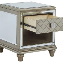 Ashley Furniture Chevanna - Platinum - Rectangular End Table 16 Ashley Furniture Chevanna - Platinum - Rectangular End Table