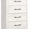 Signature Design By Ashley® Gerridan - White/gray - Four Drawer Chest Chests 2 Signature Design By Ashley® Gerridan - White/gray - Four Drawer Chest Chests