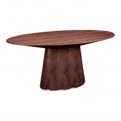 Moe's Home Collection Tables Otago Oval Dining Table Walnut