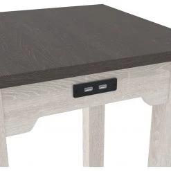 Ashley Furniture Tables Dorrinson - White / Black / Gray - Chair Side End Table 18 Ashley Furniture Tables Dorrinson - White / Black / Gray - Chair Side End Table