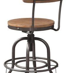 Ashley Furniture Stools Pinnadel - Light Ultimate Best In Class Swivel Stool (2/CN)
