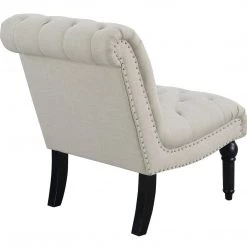 Emerald Home Hutton II Tufted Chair, Ivory 13 Emerald Home Hutton II Tufted Chair, Ivory