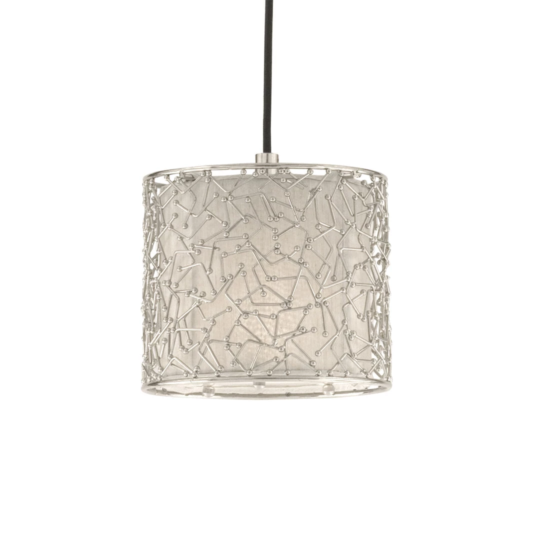 Uttermost Brandon Silver 1 Light Mini Drum Pendant 4 Uttermost Brandon Silver 1 Light Mini Drum Pendant