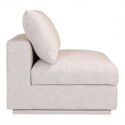 Moe's Home Collection Justin Slipper Chair Taupe Sectional Pieces