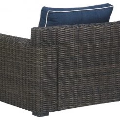 Ashley Furniture Grasson - Brown/blue - Lounge Chair W/cushion (1/cn)