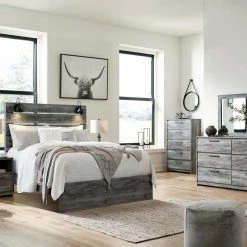 Signature Design By Ashley® Baystorm - Gray - Panel Bed II Beds
