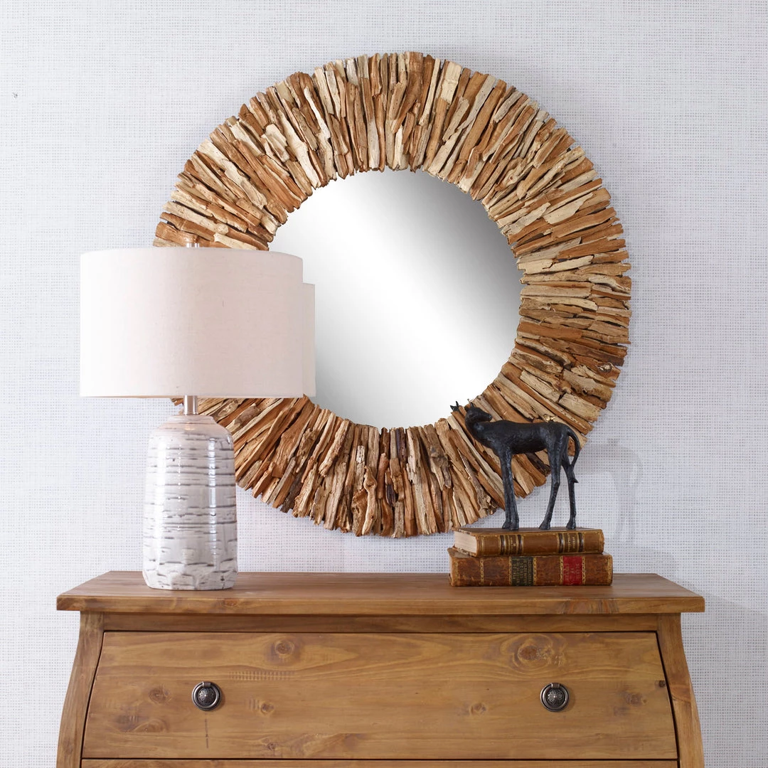 Accessories Uttermost Teak Branch Natural Round Mirror 4 Accessories Uttermost Teak Branch Natural Round Mirror