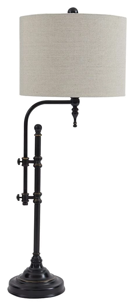 Ashley Furniture Accessories Anemoon - Black - Metal Table Lamp (1/cn) 3 Ashley Furniture Accessories Anemoon - Black - Metal Table Lamp (1/cn)