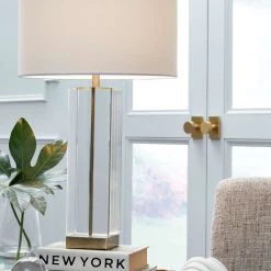 Ashley Furniture Teelsen - Clear/gold Finish - Crystal Table Lamp (1/cn)