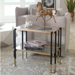 Uttermost Kentmore Glass Side Table 9 Uttermost Kentmore Glass Side Table