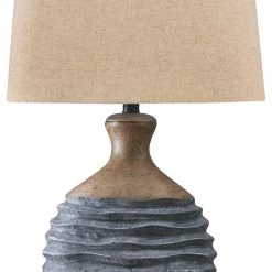 Ashley Furniture Medlin - Gray/beige - Paper Table Lamp (1/cn) Accessories