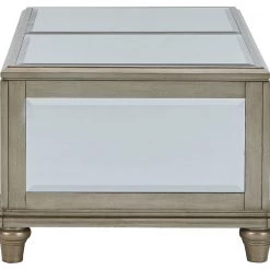 Ashley Furniture Tables Chevanna - Platinum - Rectangular Cocktail Table