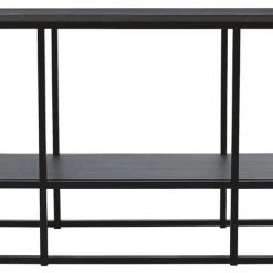 Ashley Furniture TV Stands Yarlow - Black - Extra Large Tv Stand - Goldtone Metal Base