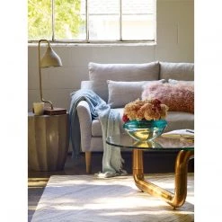 Moe's Home Collection Accessories Lamb Fur Pillow Rect. Pink