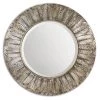 Uttermost Foliage Round Silver Leaf Mirror Accessories
