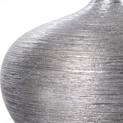 Uttermost Gatsby Silver Ribbed Bottles, S/2 Table Decor