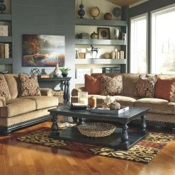 Ashley Furniture Tables Mallacar - Black - Rectangular End Table