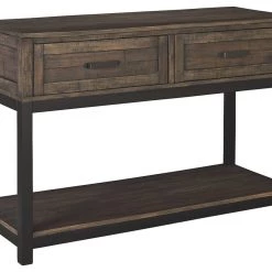 Ashley Furniture Johurst - Grayish Brown - Sofa Table