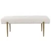 Uttermost Olivier White Bench Benches 1 Uttermost Olivier White Bench Benches