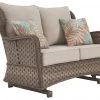 Ashley Furniture Clear Ridge - Light Brown - Loveseat Glider W/cushion Loveseats