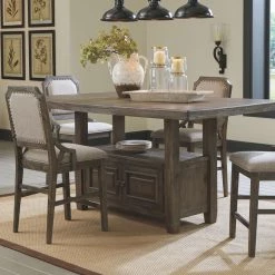 Ashley Furniture Tables Wyndahl - Rustic Brown - Rect Counter Table W/storage 24 Ashley Furniture Tables Wyndahl - Rustic Brown - Rect Counter Table W/storage