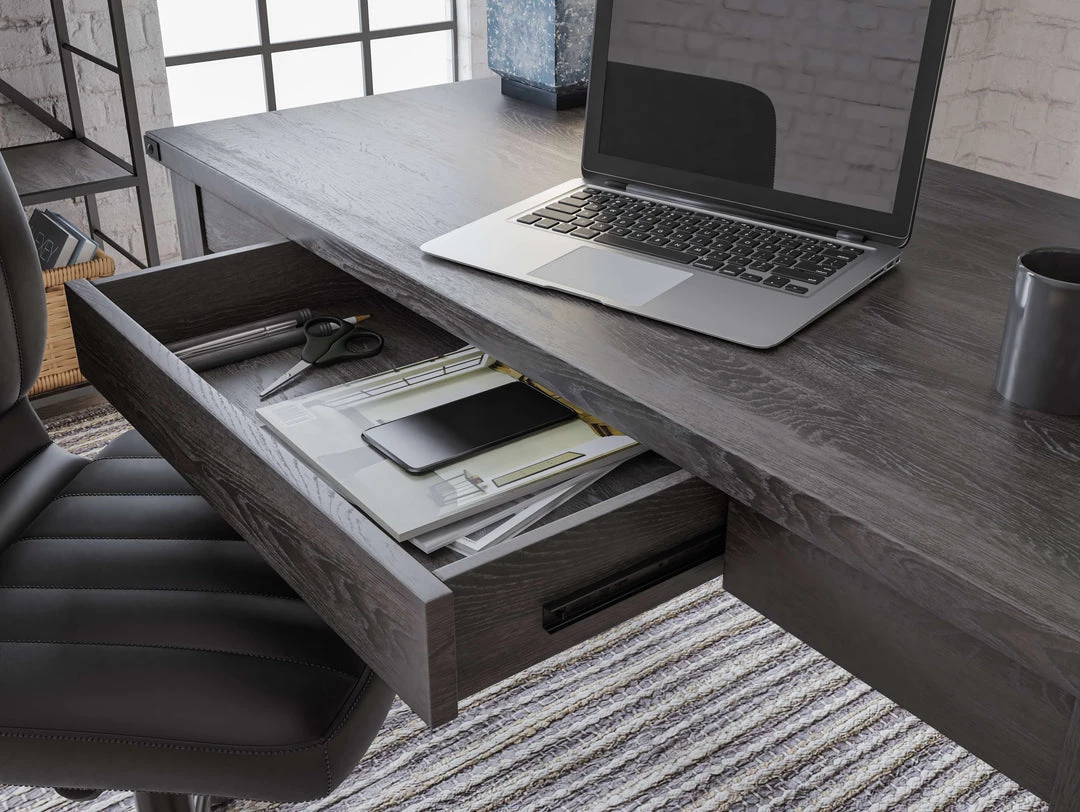 Ashley Furniture Freedan - Grayish Brown - Home Office Desk 13 Ashley Furniture Freedan - Grayish Brown - Home Office Desk