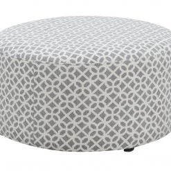 Emerald Home Walker Round Ottoman