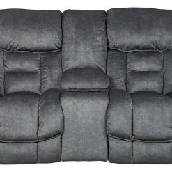Ashley Furniture Reclining Furniture Capehorn - Granite - Dbl Rec Loveseat W/console