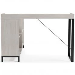 Signature Design By Ashley® Bayflynn - White/black - L-desk Desks 16 Signature Design By Ashley® Bayflynn - White/black - L-desk Desks
