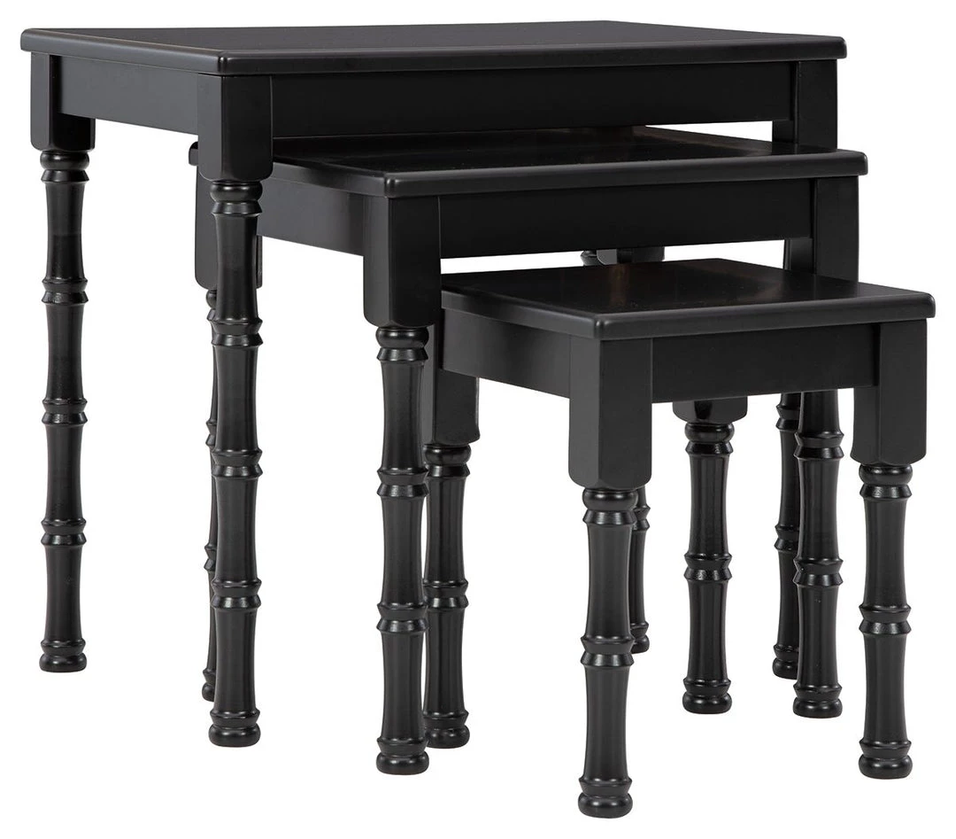 Ashley Furniture Tables Dasonbury - Black - Accent Table Set (3/cn) 3 Ashley Furniture Tables Dasonbury - Black - Accent Table Set (3/cn)