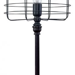 Ashley Furniture Accessories Javan - Antique Black - Metal Table Lamp (1/cn)