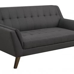Emerald Home Loveseats Binetti Loveseat-Charcoal