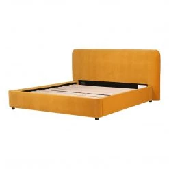 Moe's Home Collection Samara Queen Bed Mustard Beds 12 Moe's Home Collection Samara Queen Bed Mustard Beds