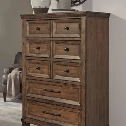 Ashley Furniture Royard - Warm Brown - Five Drawer Chest Chests 9 Ashley Furniture Royard - Warm Brown - Five Drawer Chest Chests
